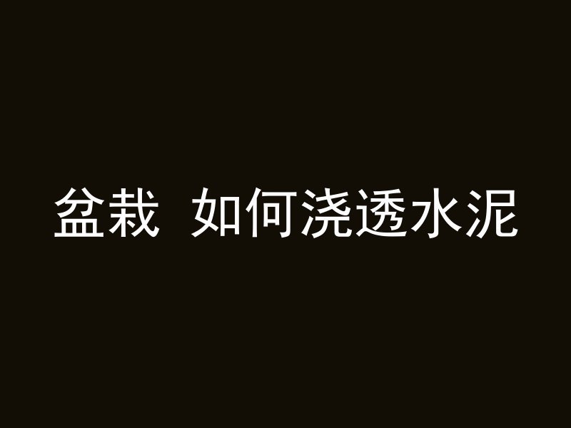 混凝土地面什么意思啊